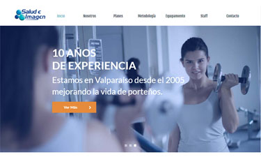 Hostito - nuestro diseño web de sitio web para gymsaludimagen.cl