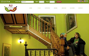 Hostito - nuestro diseño web de sitio web para ajihostel.cl
